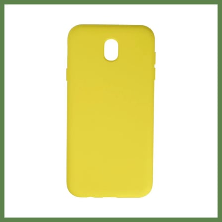 HOBİBAHÇEM Samsung Galaxy J7 Pro / J730 Kılıf Nano içi Kadife Silikon - Sarı HB006
