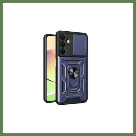 HOBİBAHÇEM Samsung Galaxy A16 5G Uyumlu Kılıf Pars Lens Yüzüklü Silikon - Lacivert HB006
