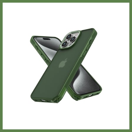 HOBİBAHÇEM iPhone 15 Pro Max Uyumlu Kılıf Elegant Kapak - Yeşil HB006