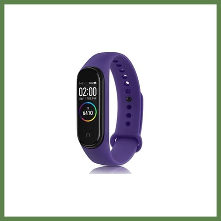 HOBİBAHÇEM Mi Band 6 Uyumlu Klasik Kordon - Mor HB006