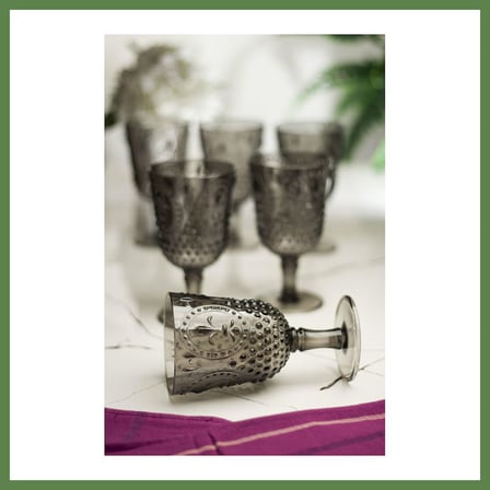 HOBİBAHÇEM Akrilik Füme 6'lı Kadeh & Su Meşrubat Kahve Yanı Bardağı 450 ml ( Cam Değildir ) HB006