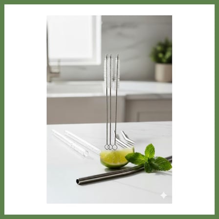 Hobi̇Bahçem 3?Lü Paslanmaz Çelik Pipet Temizleme Fırçası Seti Hb006