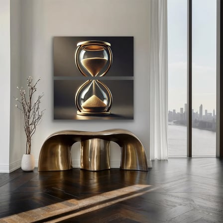 HOBİBAHÇEM 2li Kum Saati Kanvas Tablo 60x120cm x2 HB006