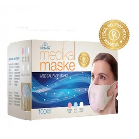 HOBİBAHÇEM Medikal Maske - Pembe HB006