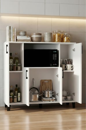 HOBİBAHÇEM Mikrodalga Dolabı Beyaz 120 cm HB006