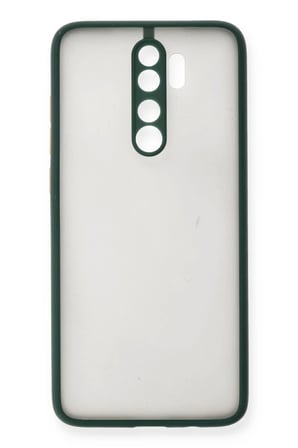 HOBİBAHÇEM Redmi Note 8 Pro Uyumlu Kılıf Montreal Silikon Kapak - Yeşil HB006