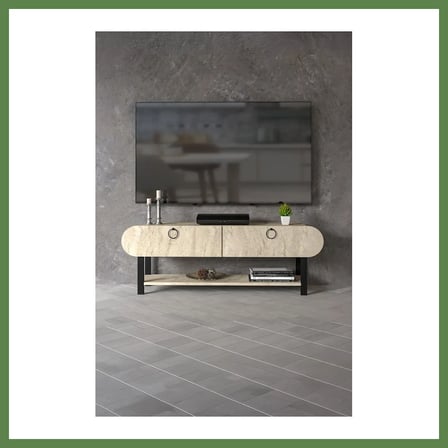 HOBİBAHÇEM Setro TV Ünitesi Ekru 110 cm HB006