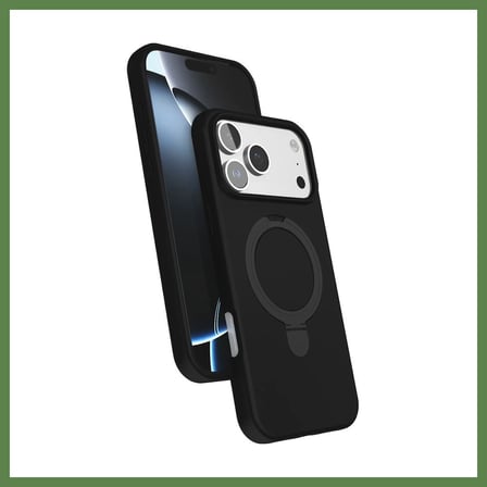 HOBİBAHÇEM iPhone 17 Pro Uyumlu Regal Magsafe Standlı Kapak - Siyah HB006