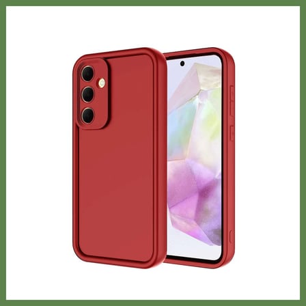 HOBİBAHÇEM Samsung Galaxy A36 Uyumlu Kılıf Viera Silikon - Kırmızı HB006