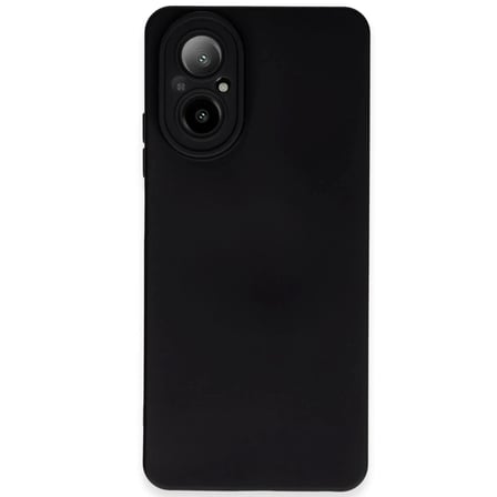 HOBİBAHÇEM Realme 12 Lite Uyumlu Kılıf Nano içi Kadife Silikon - Siyah HB006