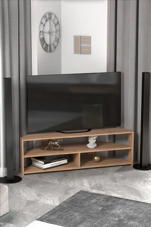 HOBİBAHÇEM Köşe TV Ünitesi Kahverengi 140 HB006