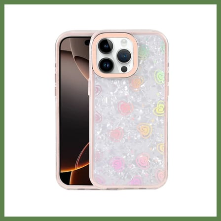 HOBİBAHÇEM iPhone 15 Pro Max Uyumlu Lumi Desenli Kapak - Pembe HB006