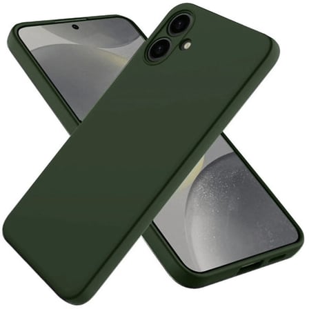 HOBİBAHÇEM Samsung Galaxy A06 Uyumlu Kılıf First Silikon - Koyu Yeşil HB006