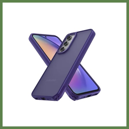 HOBİBAHÇEM Samsung Galaxy A14 4G Uyumlu Kılıf Elegant Kapak - Derin Mor HB006