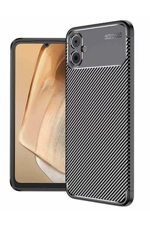Hobi̇Bahçem Samsung Galaxy A05 Uyumlu Kılıf Auto Focus Karbon Kapak - Siyah Hb006