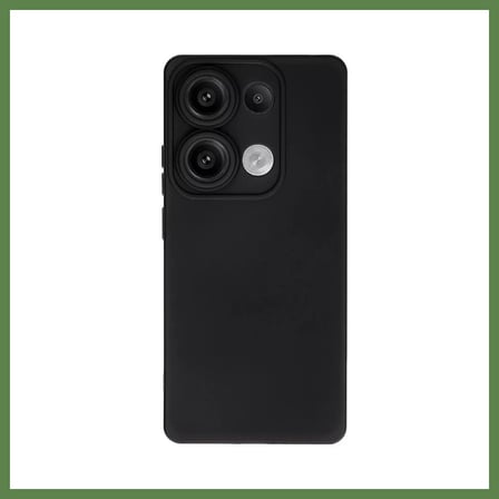 HOBİBAHÇEM Redmi Note 13 Pro 4G Uyumlu Kılıf Nano içi Kadife Silikon - Siyah HB006