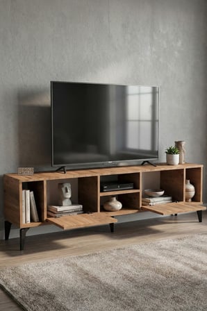 HOBİBAHÇEM Linya TV Sehpası Çok Renkli 160x35 cm HB006