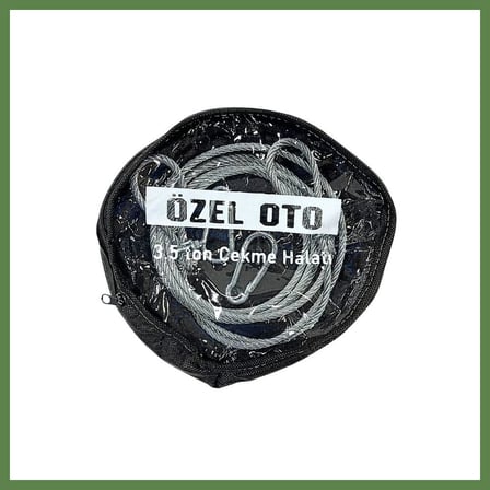HOBİBAHÇEM 3.5 Ton Araç Çekme Halatı Çelik HB006