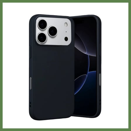 HOBİBAHÇEM iPhone 17 Pro Max Uyumlu Nano içi Kadife Silikon - Siyah HB006