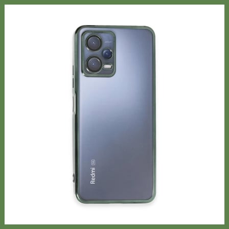 HOBİBAHÇEM Redmi Note 12 5G Uyumlu Kılıf Lensli Silikon - Yeşil HB006