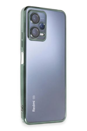 HOBİBAHÇEM Redmi Note 12 5G Uyumlu Kılıf Lensli Silikon - Yeşil HB006