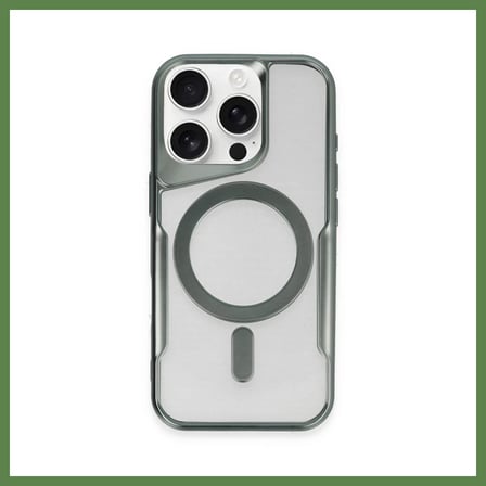 HOBİBAHÇEM iPhone 16 Pro Max Uyumlu Kılıf Boyi Magsafe Silikon Kapak - Yeşil HB006