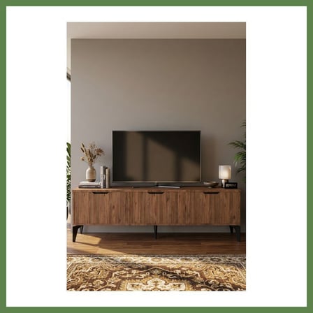 HOBİBAHÇEM Royal TV Sehpası Suntalam Kahverengi 160x35 HB006
