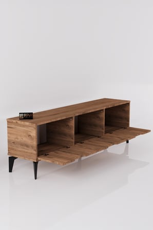 HOBİBAHÇEM Royal TV Sehpası Suntalam Kahverengi 160x35 HB006