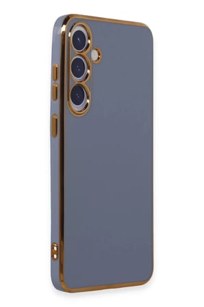 HOBİBAHÇEM Samsung Galaxy S24 Plus Uyumlu Kılıf Volet Silikon - Mavi HB006