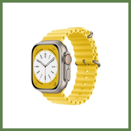HOBİBAHÇEM Watch 42mm Uyumlu Ocean Kordon - Sarı HB006
