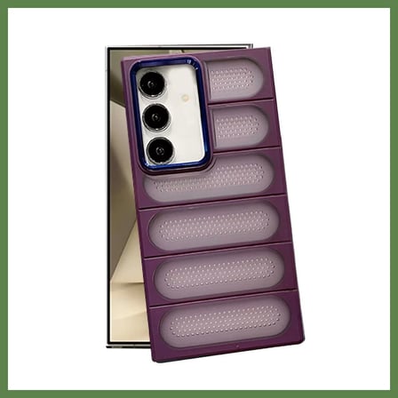 HOBİBAHÇEM Samsung Galaxy S24 Uyumlu Kılıf Airmax Silikon Kapak - Derin Mor HB006