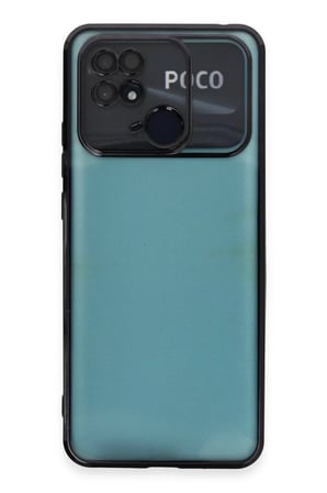 HOBİBAHÇEM Redmi 10C Uyumlu Kılıf Lensli Silikon - Siyah HB006