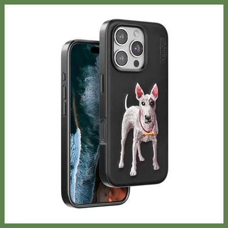 HOBİBAHÇEM Venco iPhone 16 Pro Max Uyumlu Perma Desenli Kapak - Siyah HB006