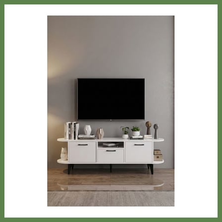 HOBİBAHÇEM Mira TV Sehpası Suntalam Mavi 160x35 HB006