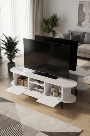 HOBİBAHÇEM Mira TV Sehpası Suntalam Mavi 160x35 HB006