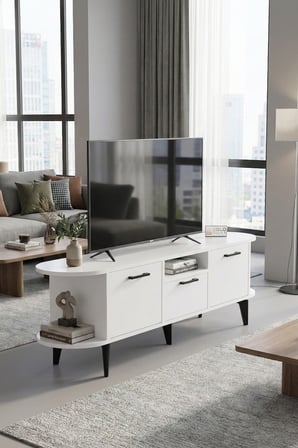 HOBİBAHÇEM Mira TV Sehpası Suntalam Mavi 160x35 HB006