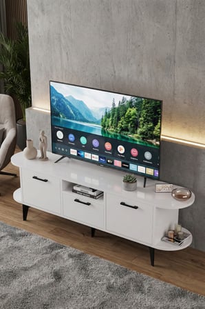 HOBİBAHÇEM Mira TV Sehpası Suntalam Mavi 160x35 HB006