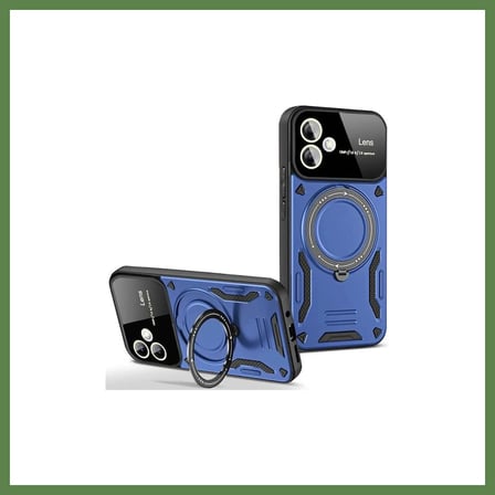 HOBİBAHÇEM Samsung Galaxy A05 Uyumlu Kılıf Joy Lens Standlı Kapak - Lacivert HB006