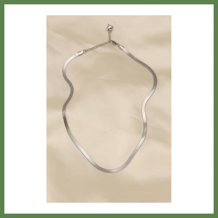 HOBİBAHÇEM 316L Çelik Silver Renk 45 cm İtalyan Zincir Model Kadın Kolye HB006