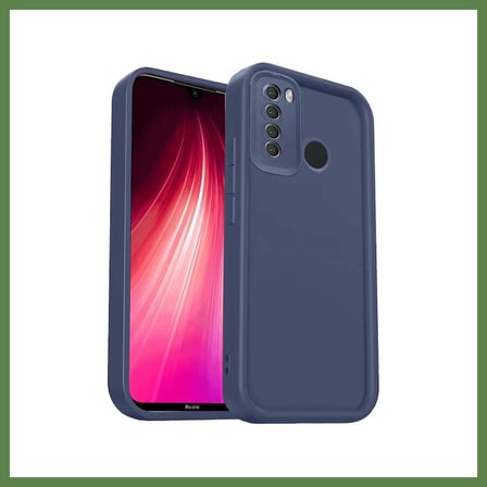 HOBİBAHÇEM Redmi Note 8 Uyumlu Kılıf Viera Silikon - Lacivert HB006