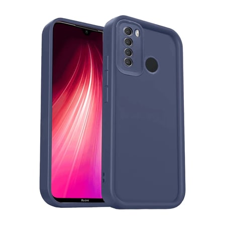 HOBİBAHÇEM Redmi Note 8 Uyumlu Kılıf Viera Silikon - Lacivert HB006
