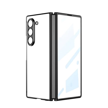 HOBİBAHÇEM Samsung Galaxy Z Fold 5 Kılıf Fold Element Kapak - Siyah HB006