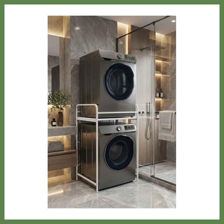 HOBİBAHÇEM Çamaşır Makinesi Rafı Metal Beyaz 66 cm HB006