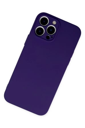 HOBİBAHÇEM iPhone 13 Pro Max Uyumlu Kılıf Nano içi Kadife Silikon - Mor HB006