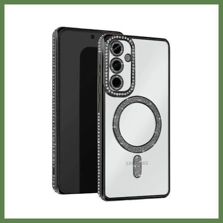 HOBİBAHÇEM Samsung Galaxy A36 Uyumlu Joke Simli Magneticsafe Kılıf - Siyah HB006