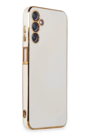 HOBİBAHÇEM Samsung Galaxy M14 5G Uyumlu Kılıf Volet Silikon - Beyaz HB006