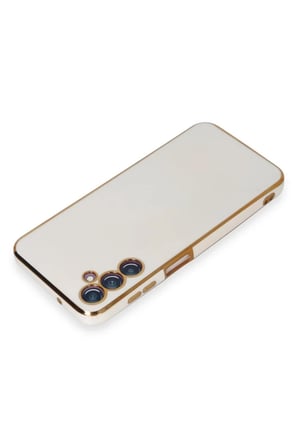HOBİBAHÇEM Samsung Galaxy M14 5G Uyumlu Kılıf Volet Silikon - Beyaz HB006