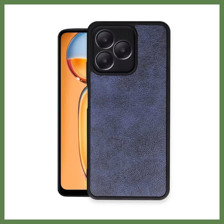 HOBİBAHÇEM Realme Note 50 4G Uyumlu Kılıf Aras Deri Kapak - Lacivert HB006