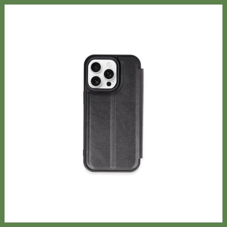 HOBİBAHÇEM iPhone 15 Pro Max Uyumlu Kılıf Flip Cover - Siyah HB006