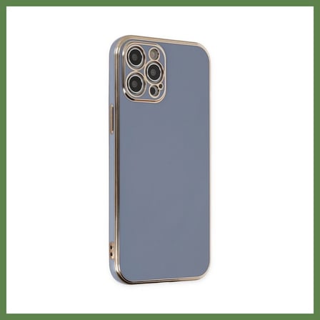 HOBİBAHÇEM iPhone 12 Pro Uyumlu Kılıf Volet Silikon - Mavi HB006